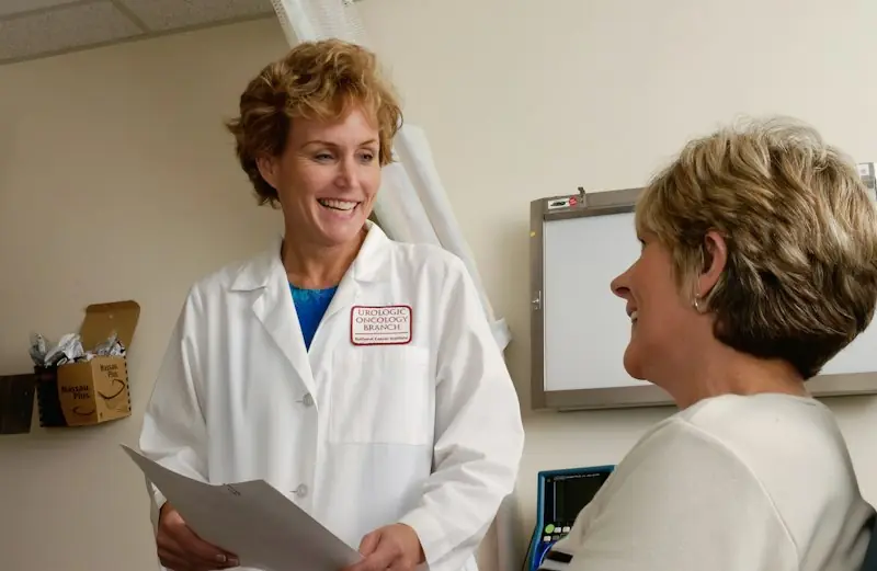 RN reviewing care documentation